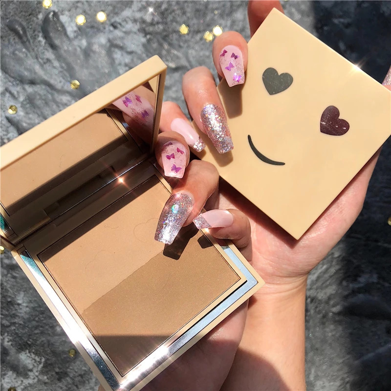 GUICAMI Professional Bronzer Highlighter Powder Face Makeup Palette Contouring Faces Pressed Powder 250314