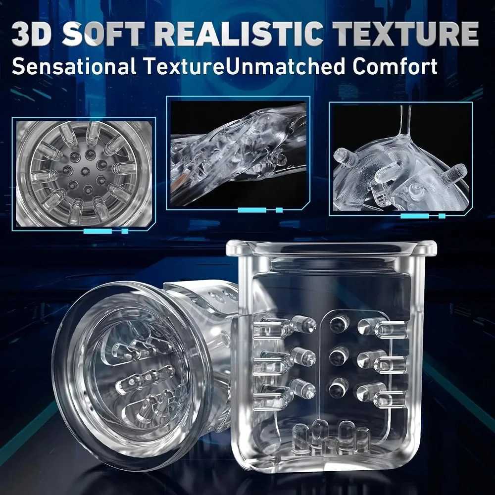 Automatic stimulation sucking rotating artificial vagina male masturbation pocket cat penis stimulation male adult sex toyXJ250319