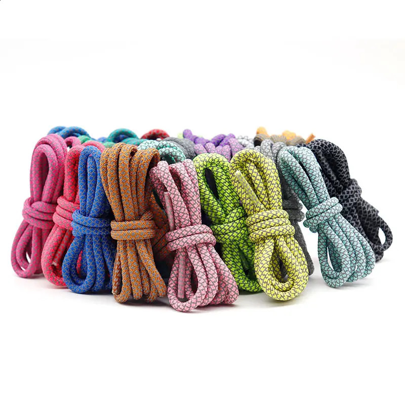 Coolstring 60-200CM Length Selectable Children Size Lacet 4.5MM Light Reflective Rope Kids Fashion Shoe Accessory Wholesale 250319