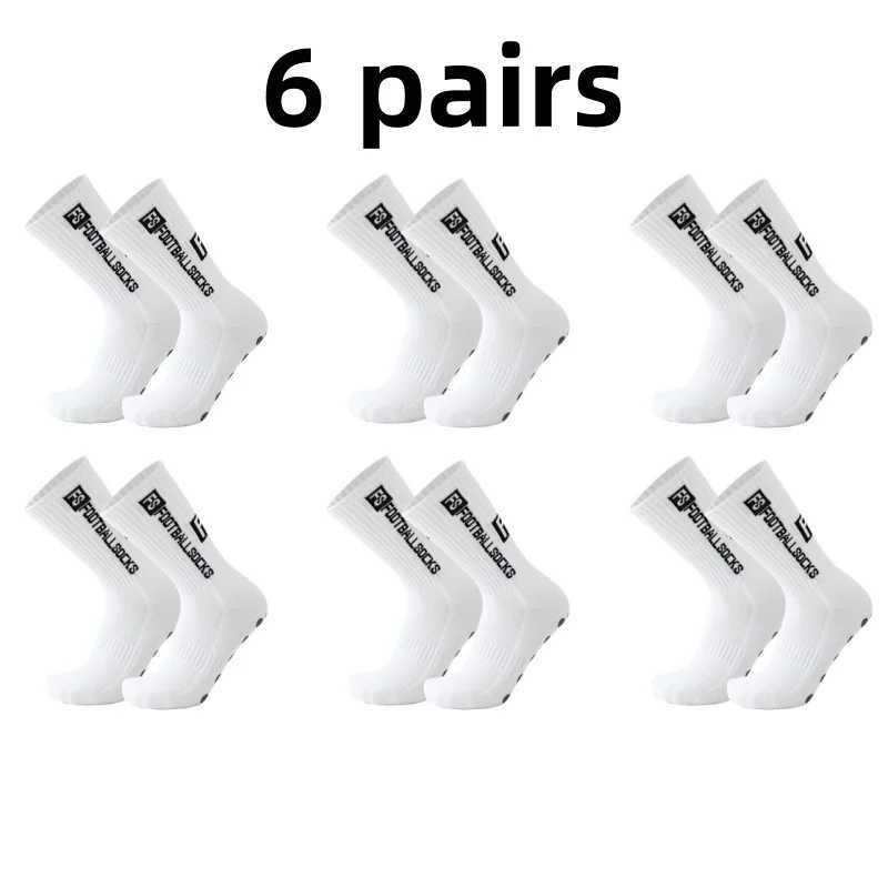 6 pairs of socks mens and womens medium length anti slip training socks breathable thick professional sports socks X250319