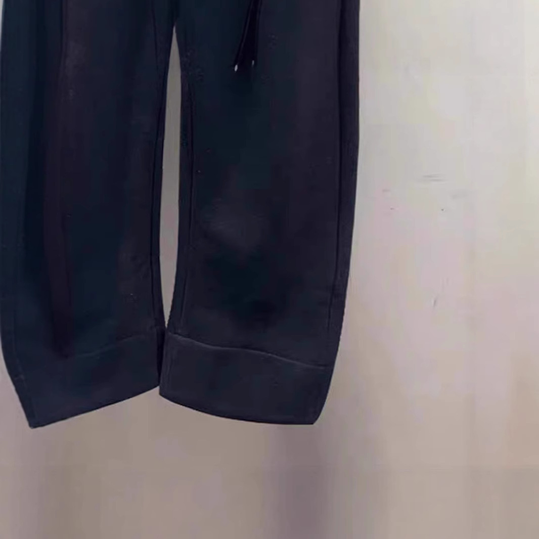 Niche 2025 autumn and winter new black loose casual drape banana wide commuting sports women's leg guard pants