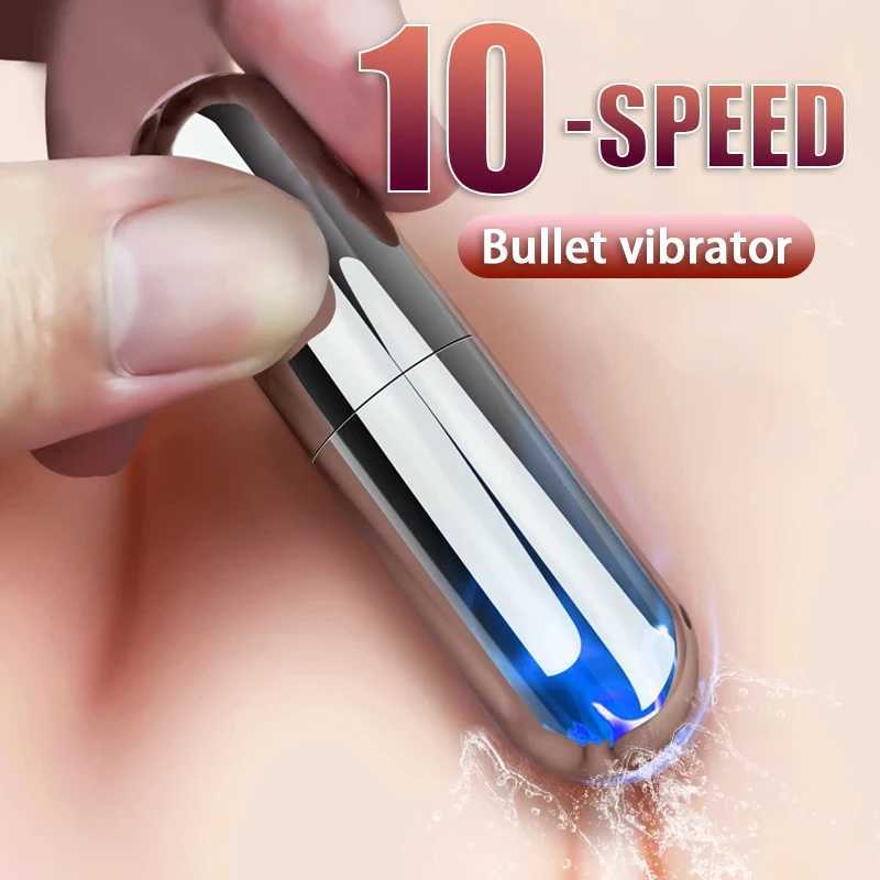 10 Speed Mini Bullet Vibration Adult Female Dildo Clit Stimulation Sex Toy Vibrating Jump G Spot Vagina Vibrator For Women W250319