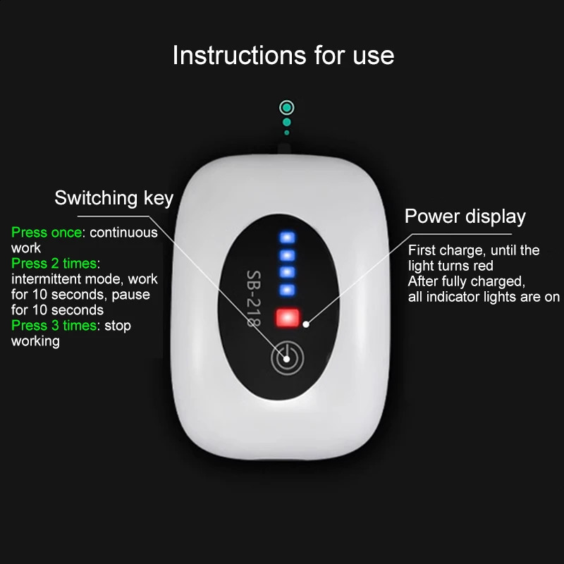 SOBO Aquarium Fish Tank Oxygen Air Pump Compressor Charging Silent USB with Battery Portable Fishing Oxygenator 6000mA Outdoor 250318
