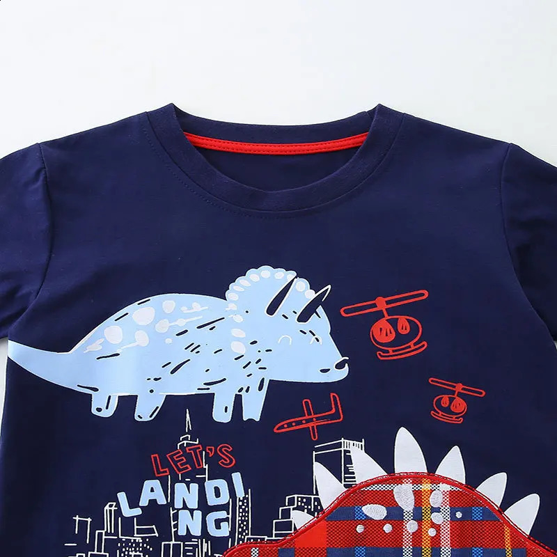 Summer 2025 Kids Boys 2PCS Clothes Set Cotton Cartoon Printed Short Sleeve T-shirts Plaid Shorts Suit Toddler Boys Outfits 250319