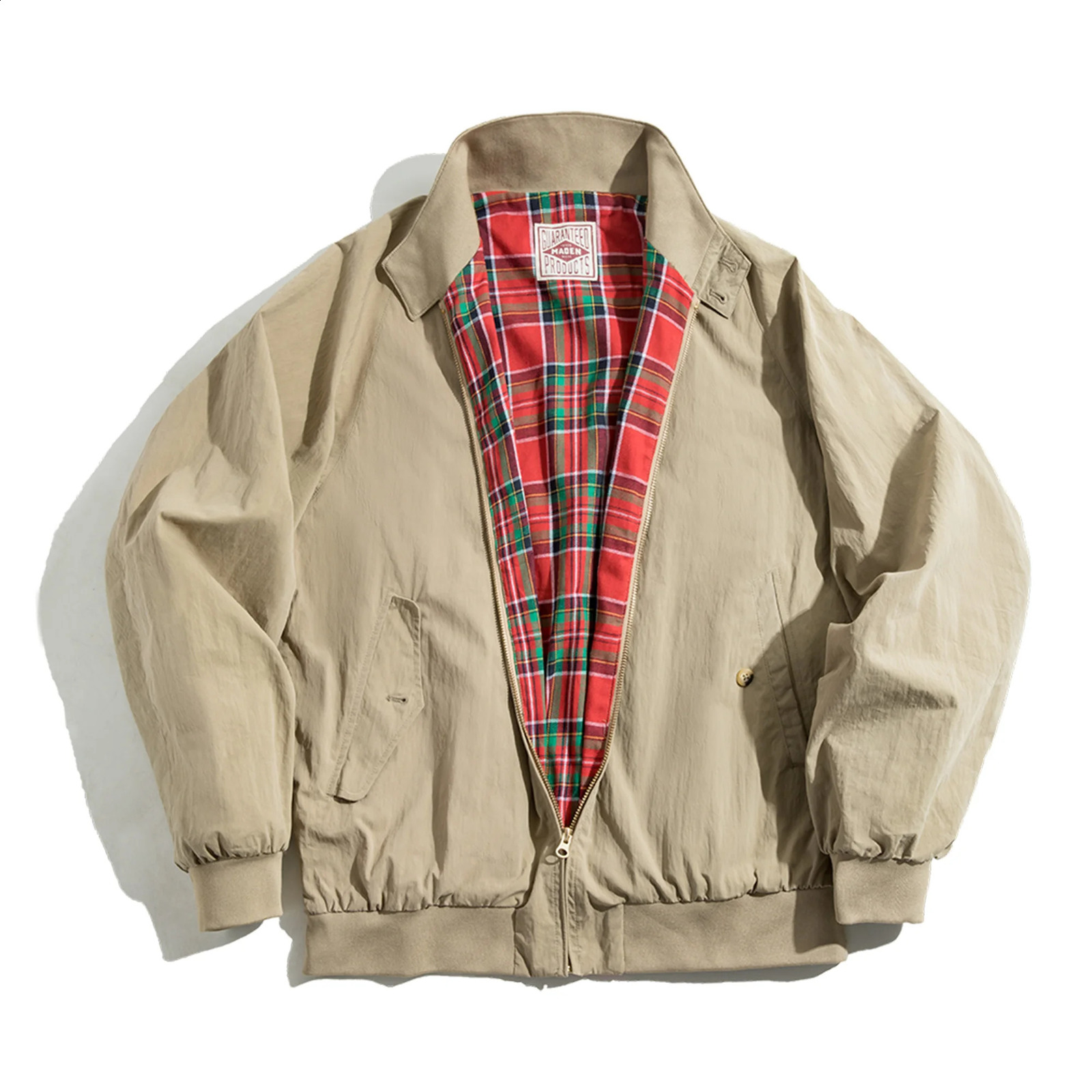 Maden Retro Womens Jacket Stand up Collar Work Coat Spring and Autumn Baseball Unisex Clothing 250317