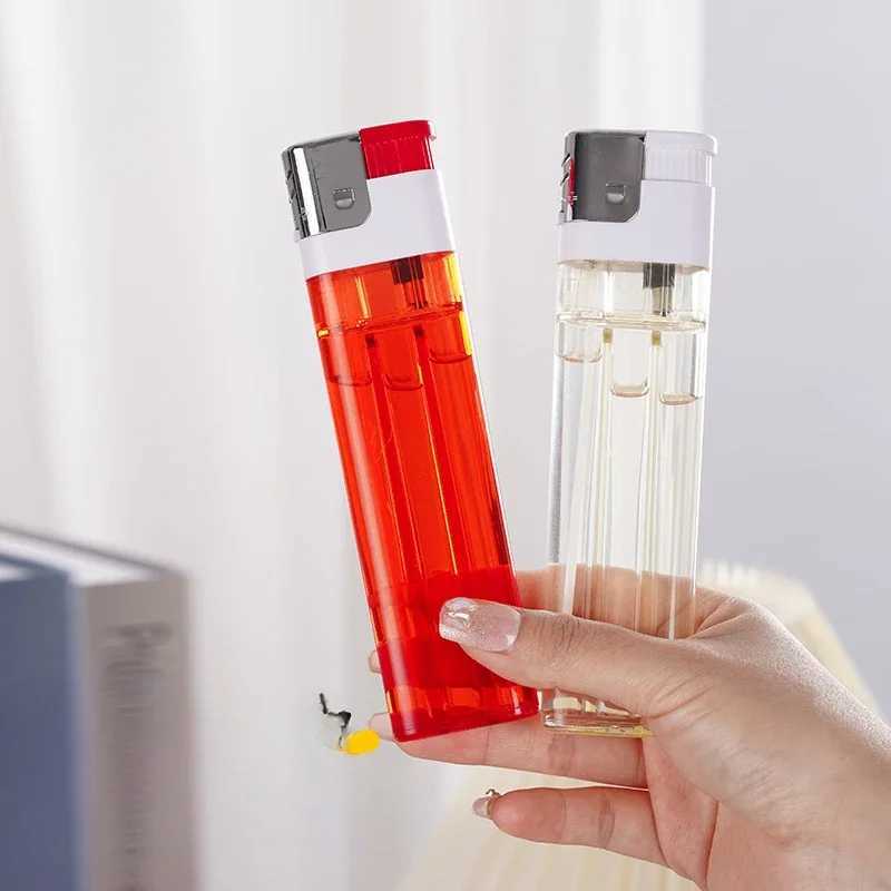2025 New Extra Large Torch Butane Lighter Extra Large Transparent Body Large Capacity Gas Tank Cigarette Accessories WholesaleC250319