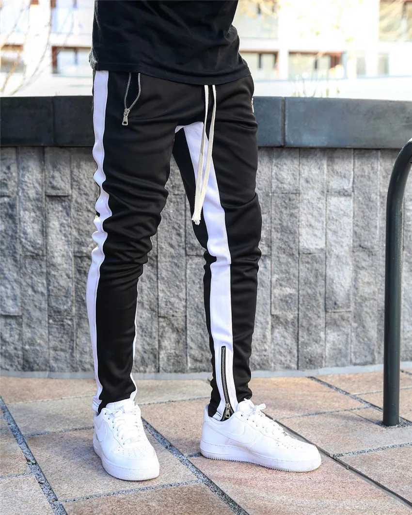 New Mens Casual Fashion Pants Sportswear Skinny Male Trousers Gyms Tracksuits Bottoms Hip Hop Streetwear Joggers Sweatpants K101 X250319