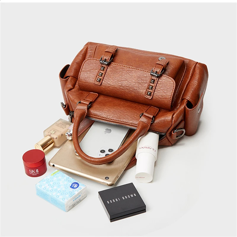 Womens artificial leather handbag womens PU cross body shoulder bag fashionable girls gift mother Bolsas Sac A Main 250317