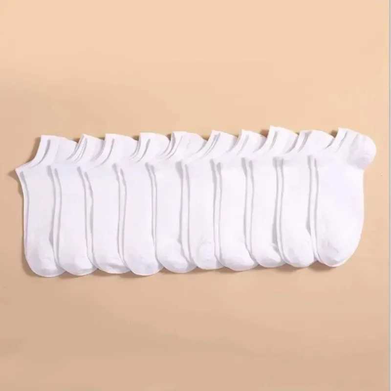 10 pairs of sports and casual solid color socks comfortable breathable sweat absorbing invisible X250319
