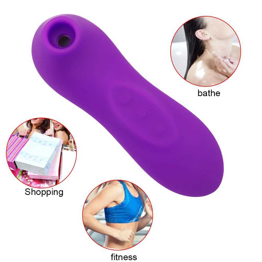 Female Sex Sucking Toy Vibrators Powerful Clitoris Sucker Blowjob Tongue Stimulator Nipple Vagina Pussy Pump Sex Toys for Women W250319