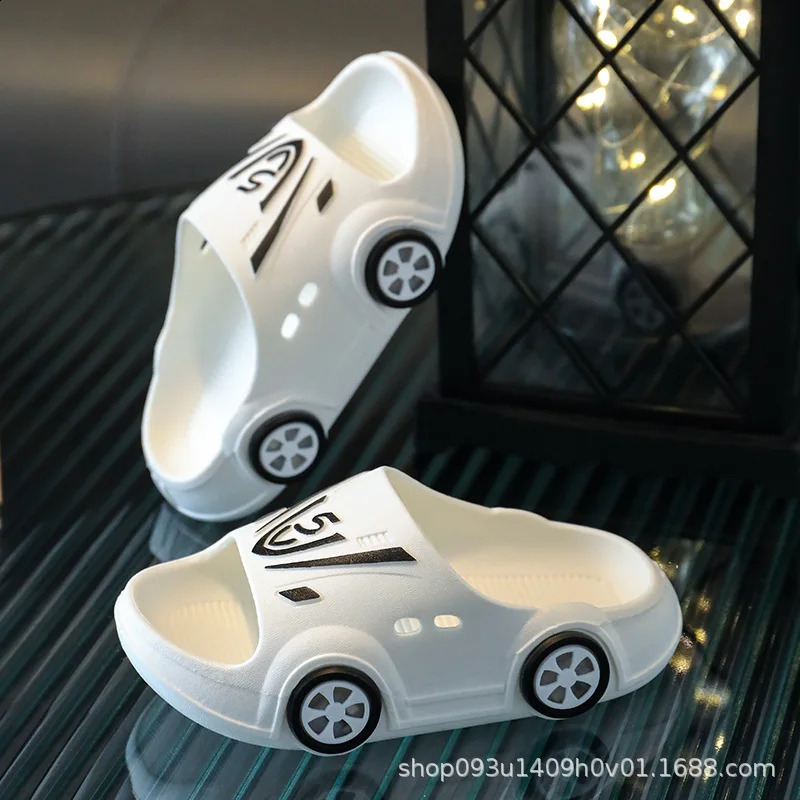 CINESSD childrens luminous slider summer sandals indoor and outdoor soft anti slip cartoon car childrens shoes personalized childrens sandals 250318