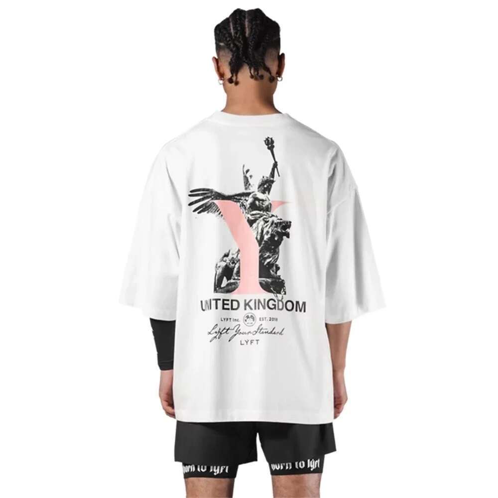 Lyft 2025Zomer Sport T-Shirts Mannen Outdoor Fiess Training Mode Trend Katoen Elastische Hardloop Gym T-Shirt Metkorte