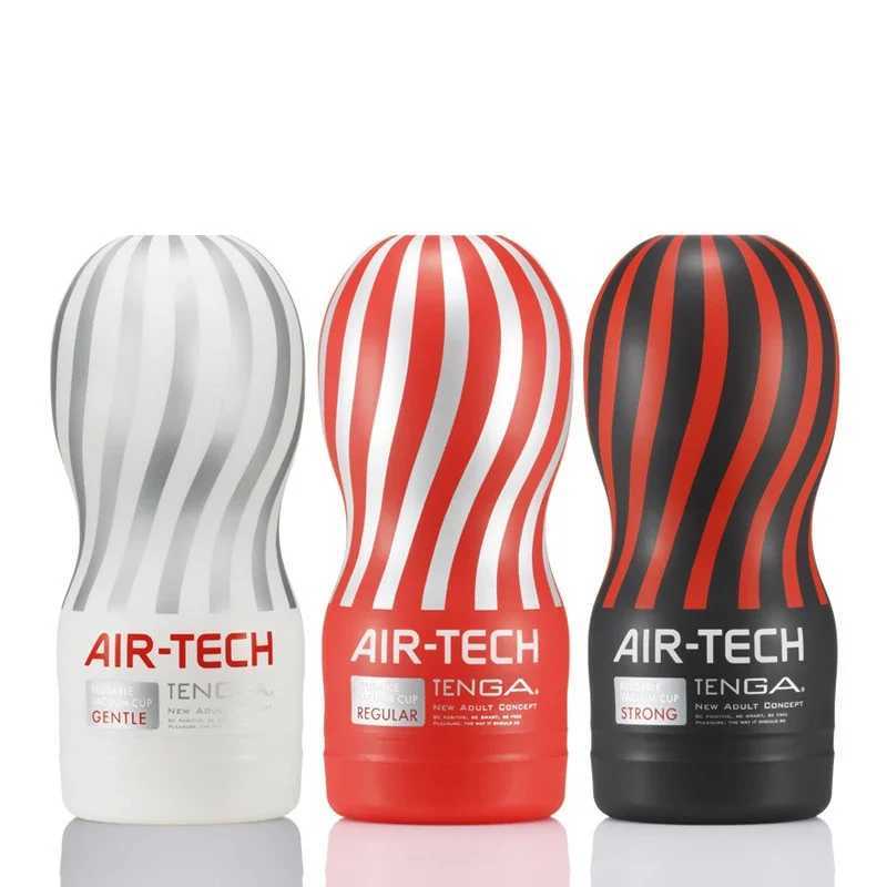 TENGA Reusable Vacuum Sex Cup Japan Original Air-tech Soft Silicone Vagina Real Pussy Sexy Pocket Male Masturbator Cup Sex Toys W250319