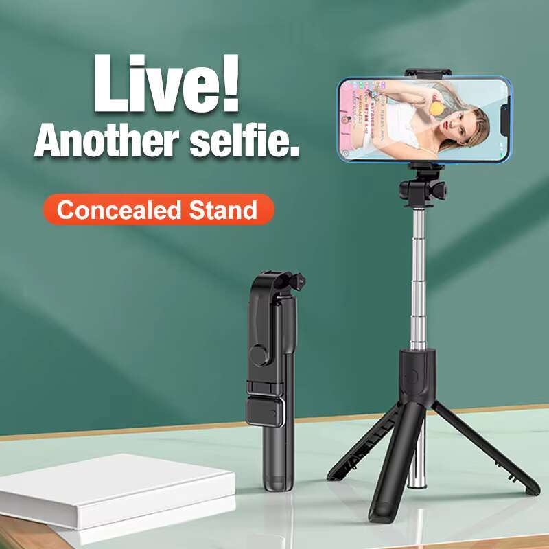 Hongdak Fill Light Live Streaming Support Universal Mini Multifunctional Mobile Selfie Stick Factory Wholesale