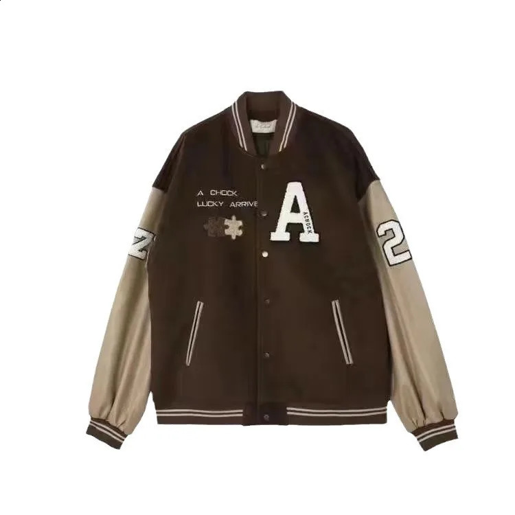 AutumnWinter Loose Retro Baseball Clothing Personalized Jacket for Women 250317