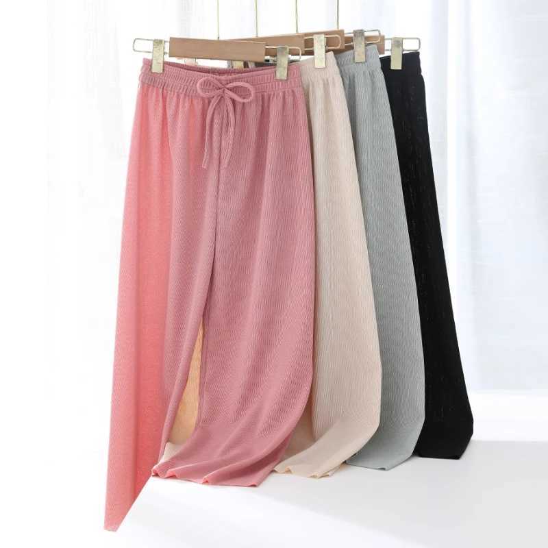 Little Girls loose pink pants summer casual fashion childrens clothing green wide leg pants childrens bag Trouser 6 8 10 12 yearsT250318
