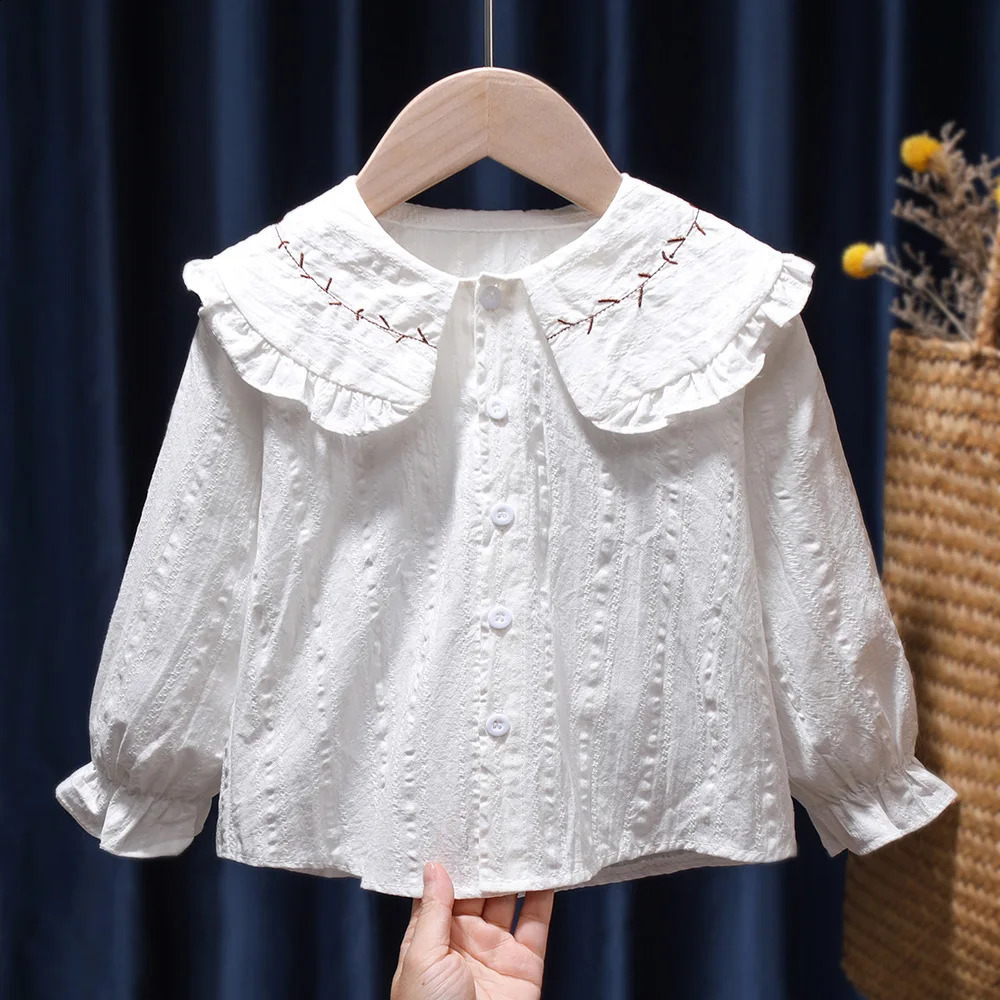 Girls shirt Spring and Autumn long sleeved childrens baby westernized Korean version girls top 250319