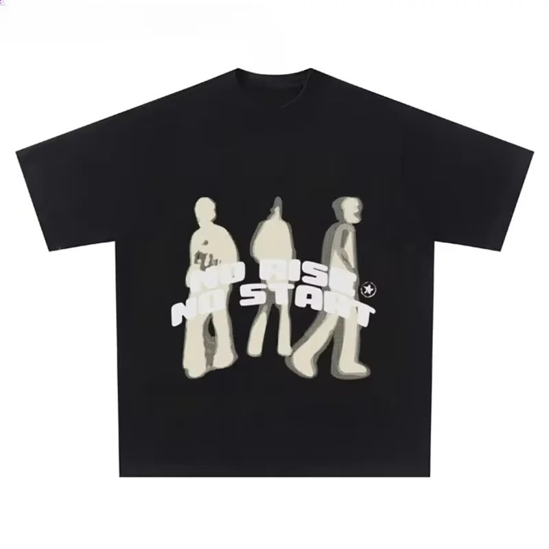 Super sized mens hip-hop T-shirt retro 90s streetwear anime Harajuku fashion short sleeved top Gothic casual T-shirt 250317