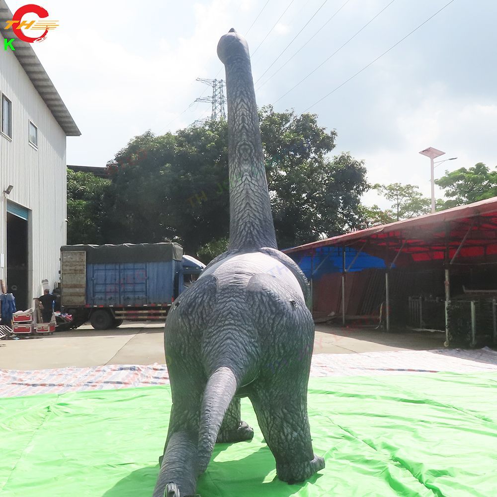 12m height (40ft) with blower Outdoor Giant Dinosaur Inflatable Long Neck Dinosaur Model for Halloween Party free ship to door