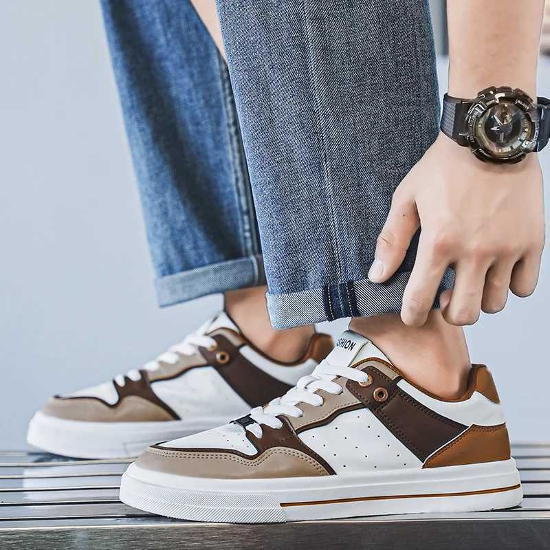 Mens shoes Fi white sports shoes mens lace board shoes 2025 thick soled Vcani shoes Zapatillas Y250318