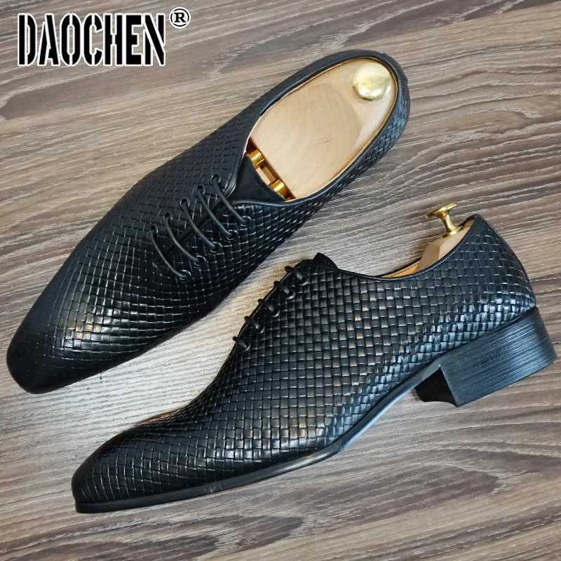 Handmade mens Wingtip Oxford shoes GENUINE CALF LEATHER TRADE BROGUE DRESS SHOES WEDDING FORMAL SHOES FOR MENXJ250319