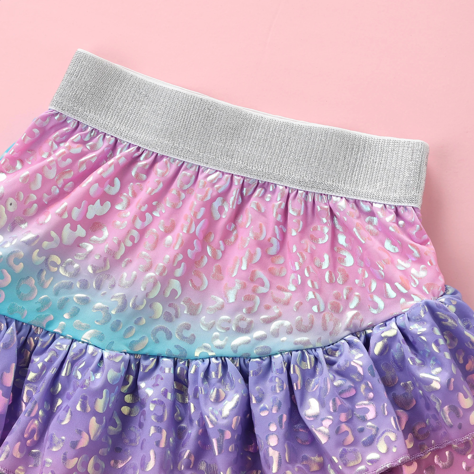 Summer Mermaid Rainbow Fish Scales Summer Birthday Party Colorful Skirt F5510 for Primary and Secondary School Girls F5510 250319
