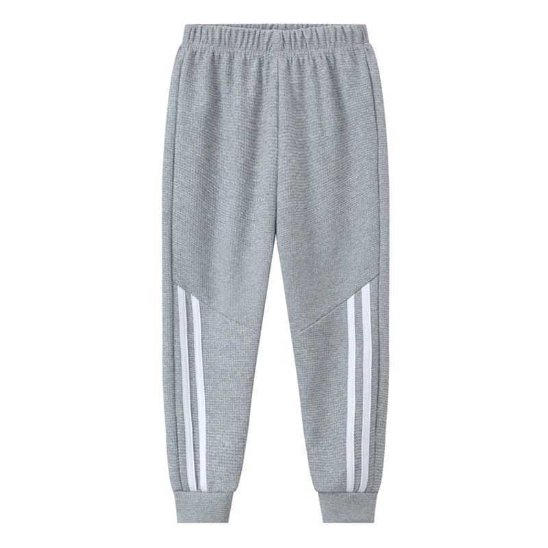 1/3 childrens waffles solid color sports pants boys casual clown harem pants elastic waist running pants girls fashionable pantsT250318
