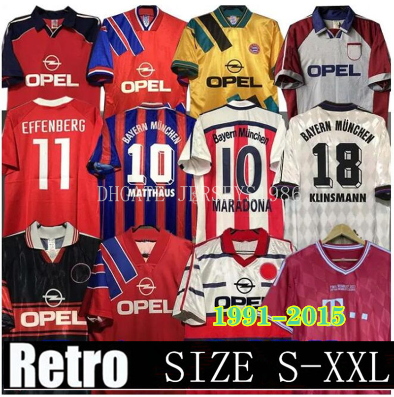 Littbarski retro jerseys 94 95 96 97 98 99 00 01 2010 MARADONA final ELBER Pizarro SCHOLL Klinsmann Matthaus 1997 1999 Lizarazu Muller ROBBEN Ribery Schweinsteiger
