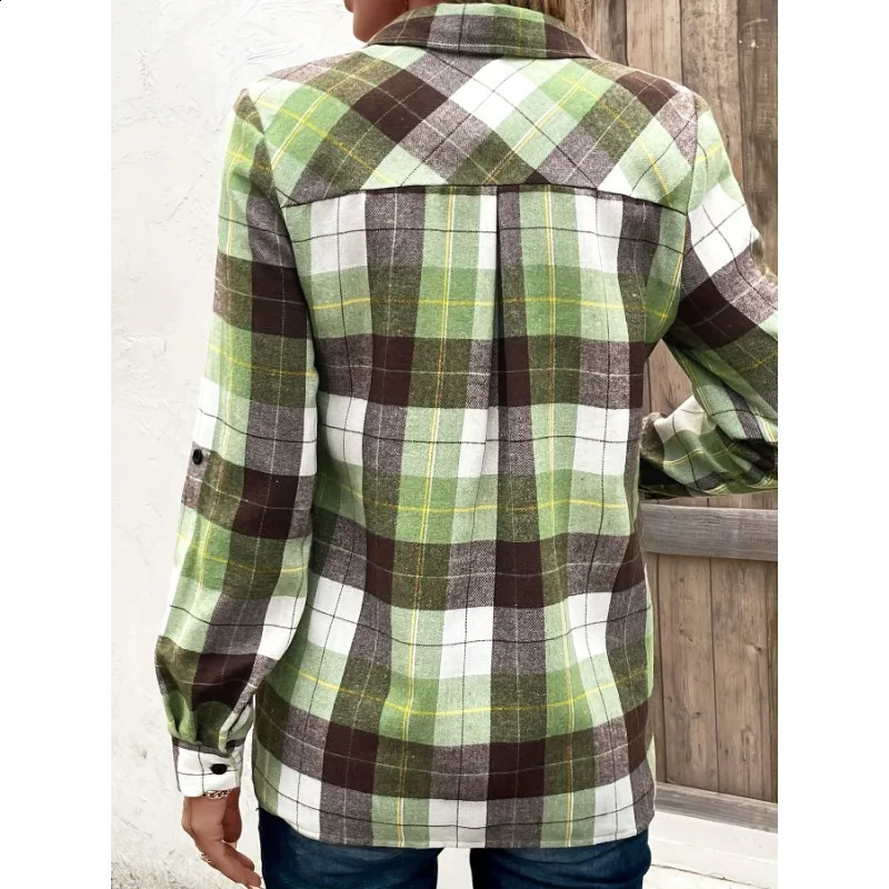 Plus size womens plain long sleeved shirt 250319