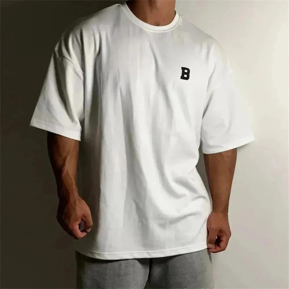 100 pure cotton summer mens solid Tshirt ultrafine five and a half short sleeved casual street clothing top 250318