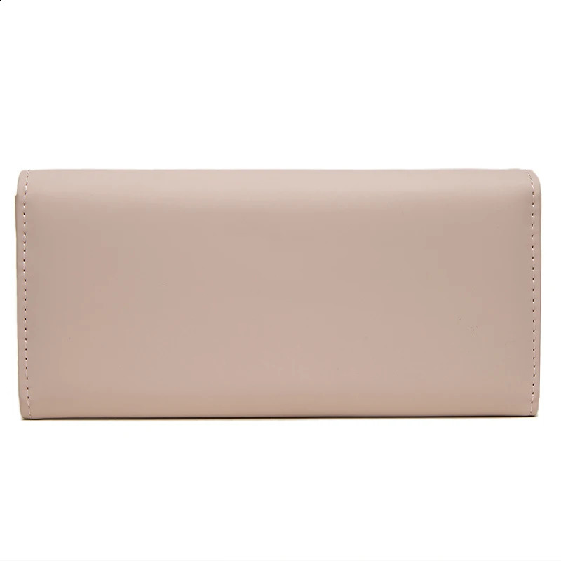 selling spring and summer womens PU leather Japanese and Korean small leaf pendant three fold bag large capacity 250318