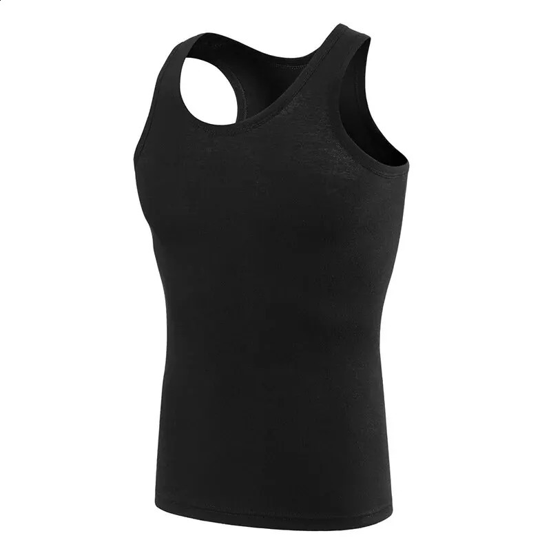 13 Pack Four Seasons Mens Cotton Joker Vest Teenagers Simple Fit Sports Fitness T-shirt Middle-aged Casual Sleeveless T-shirt 250319
