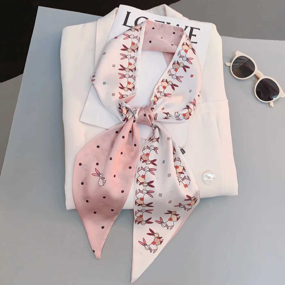 Vintage horse print long headband used for Wensi hair accessories 2021 trend girl bow scarf strap X250319