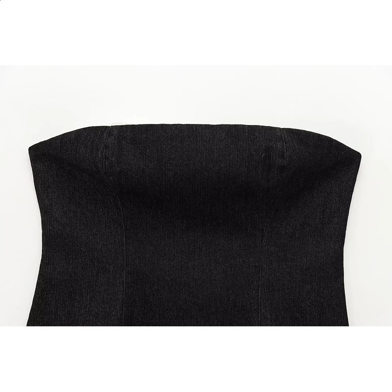 RAFZNB Womens Tight corset Top Fashionable and Sexy Off Shoulder n Straight Collar Slimming Short Tank 250319