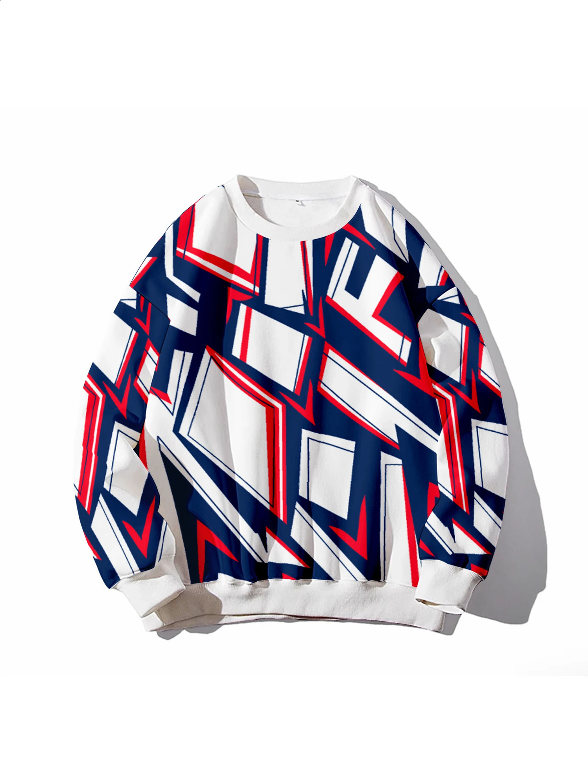 Casual womens shoulder sweatshirt 3D digital printed round neck casual and fashionable hooded 250317