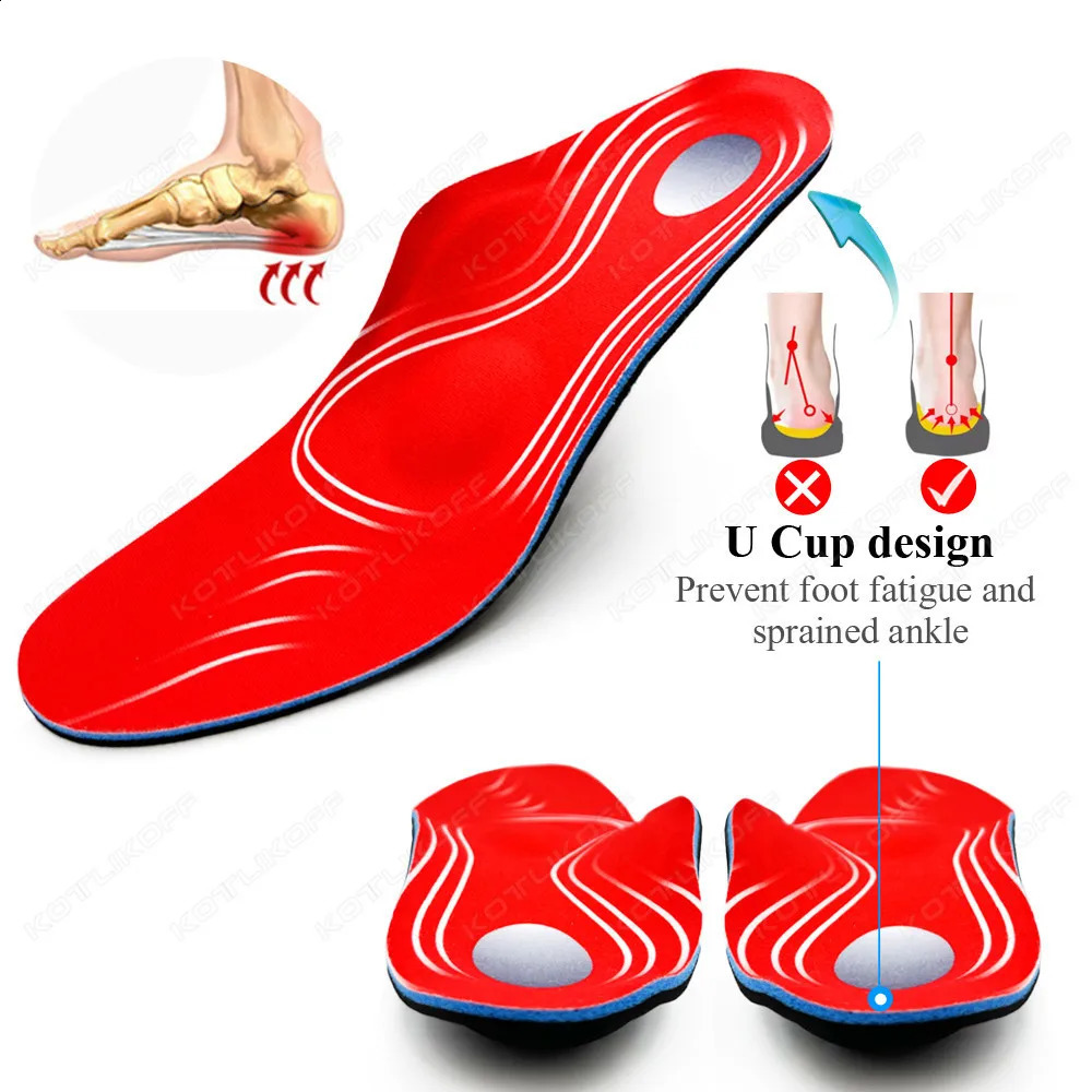 KOTLIKOFF Severe Flat Feet Insoles Ortic Arch Support Inserts Orthopedic Shoes Sole For High Heel Plantar Fasciitis Men Woman 250319