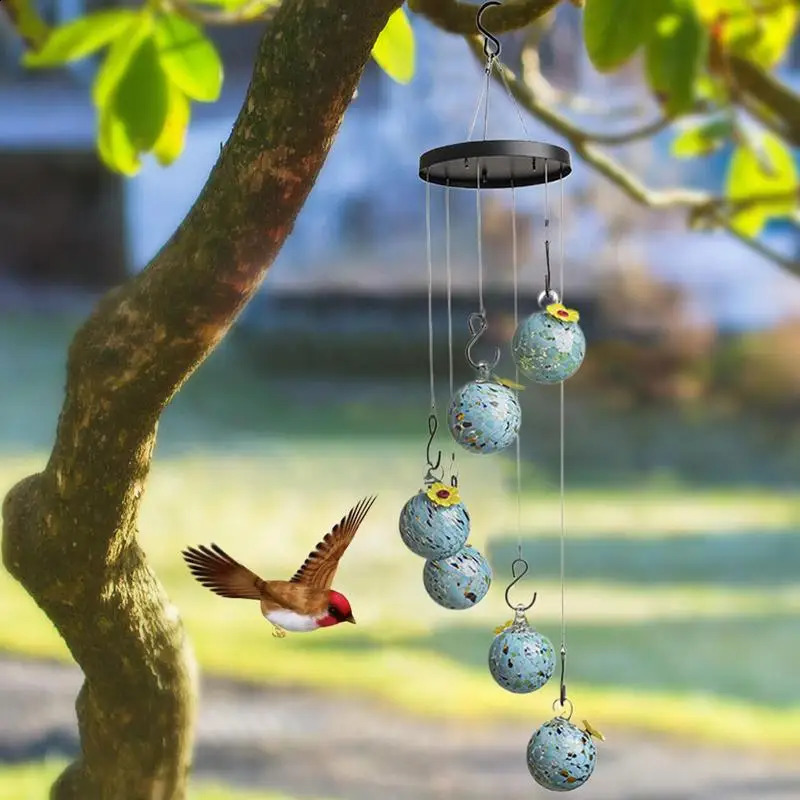 Hummingbird Feeders For Outdoors Humming Leak Proof Water Drinker Garden Outdoor Decoration Bird With Flower Feeding 250318