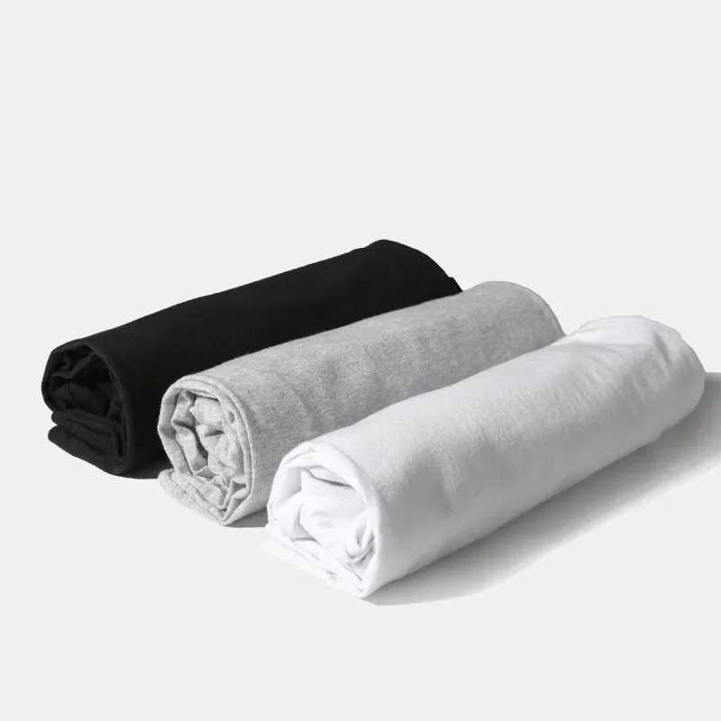 Summer mens and womens pure cotton T-shirt ultra-fine short sleeved T-shirt fashionable soft white black T-shirt 2024 clothing topT250318