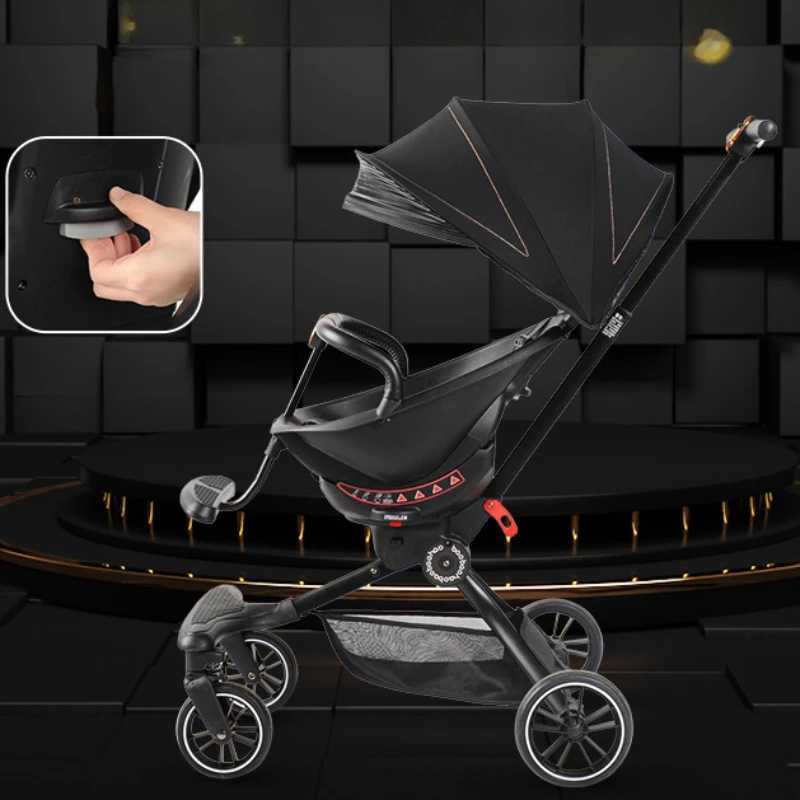 New Lying lightweight baby stroller foldable two-way baby stroller panoramic travel luxury childrens stroller baby stroller Z250319