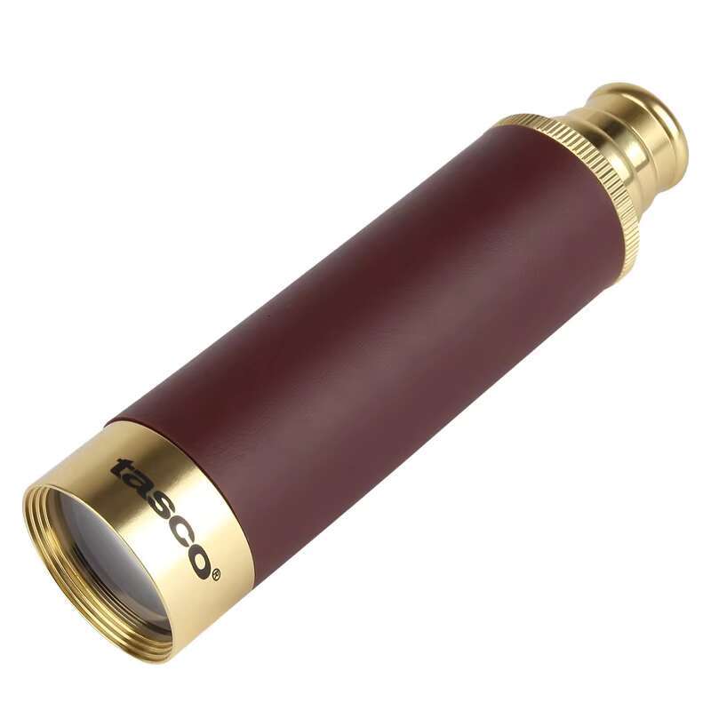 Collapsible Captain's Brass Spyglass, 25x30 Optical Zoom Portable Monocular Telescope for Bird Watching Hunting Hiking