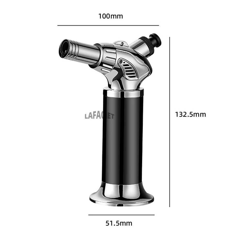 Three Fire Jet Flame Gun 1300C Welding Torch Windproof Kitchen Cooking BBQ Inflatable Butane Gas Cigar Lighter Outdoor IgniterC250318
