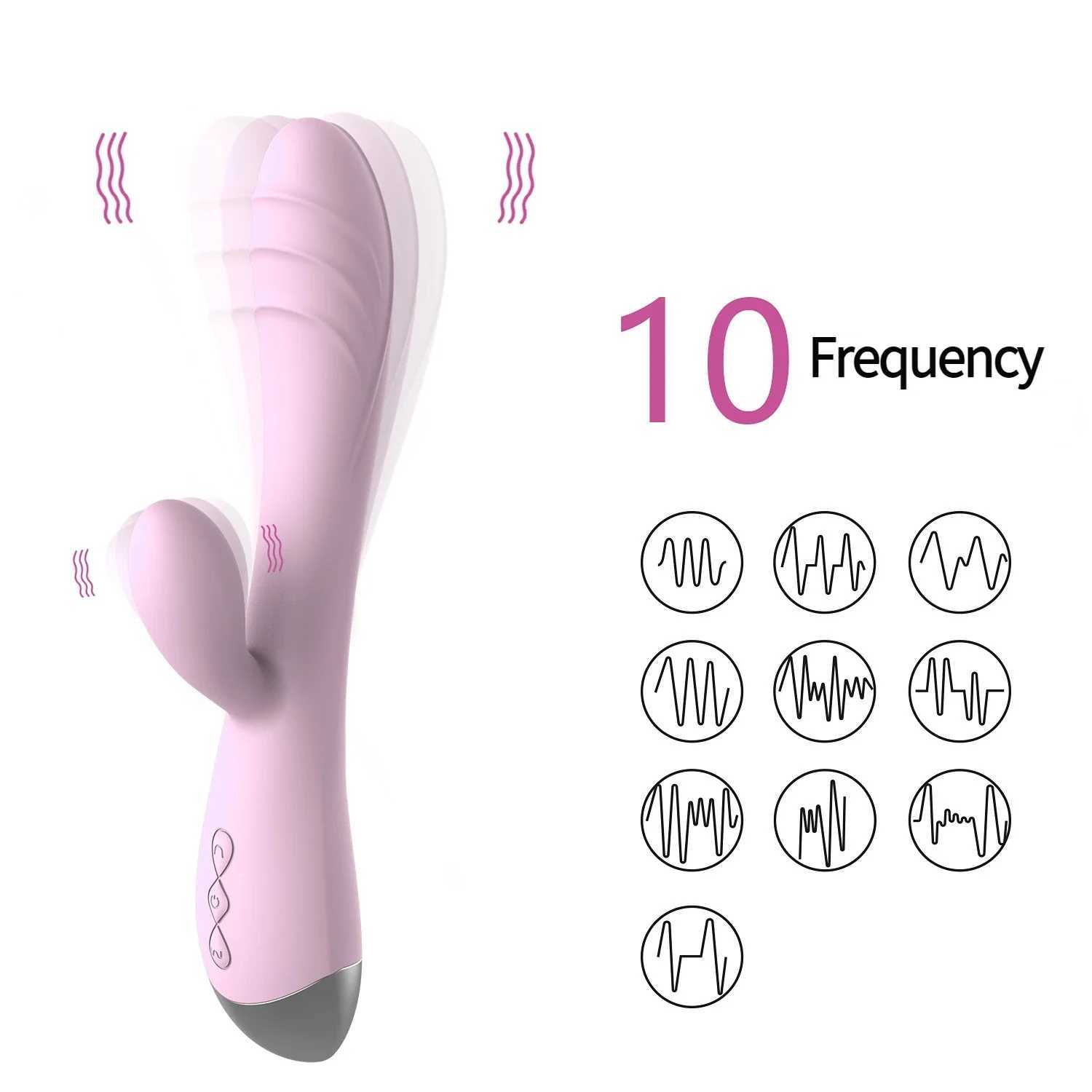 Powerful Dildo vibrator suitable for female handheld G-Spot clitoral stimulator vaginal massager female masseur 10 mode adult sex toy W250319
