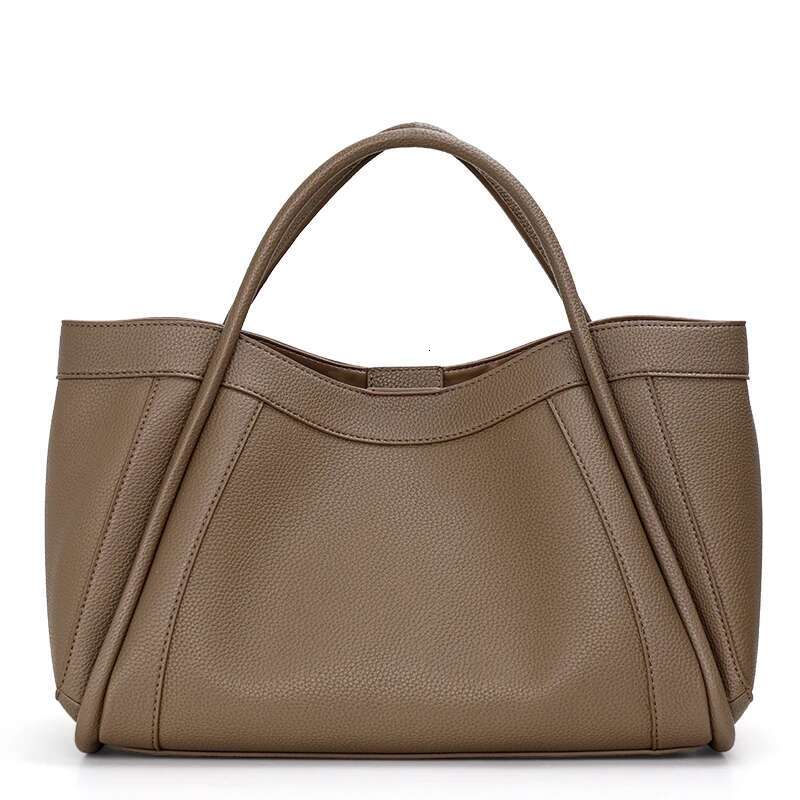 Aidrani Fashion Genuine Leather Women's Large Capacity Handbag Casual Multi Functional Cowhide One Shoulder Crossbody Bag