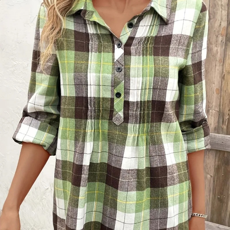 Plus size womens plain long sleeved shirt 250319