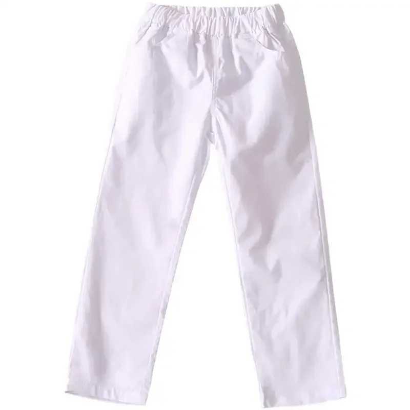 2024 Spring Autumn Childrens White School Uniform Pants Student Suit Pants Boys Black Pants Girls Navy Blue Pants Boys ClothesT250318