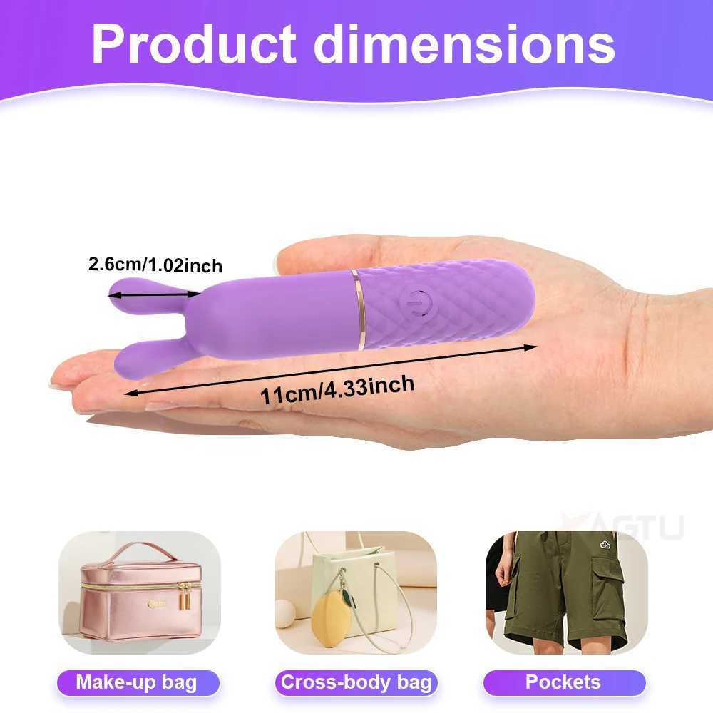 Powerful USB Charge Mini Bullet Vibrator for Women 10 Speeds Clitoral Stimulator Erotic Masturbation Adult Goods Sex Toys W250319