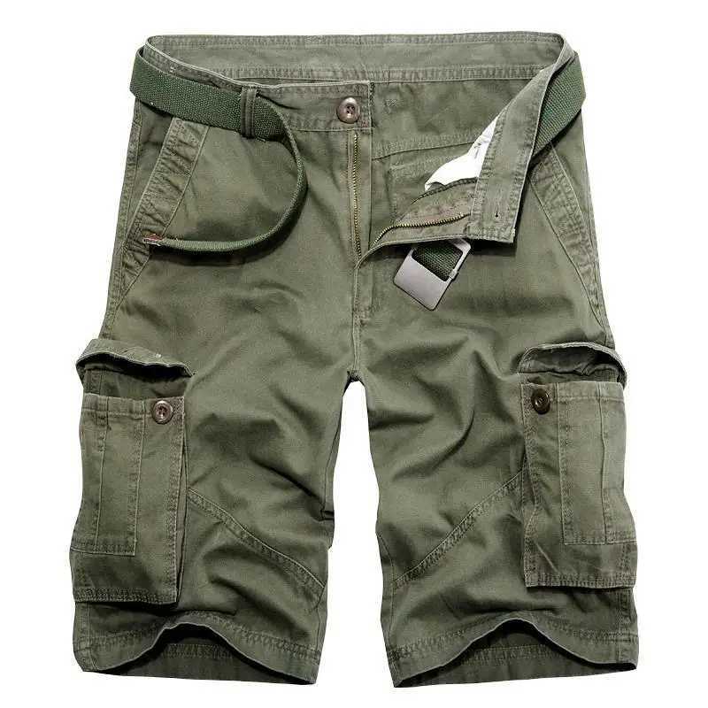 Summer new five point tool shorts mens fashionable multi pocket pants W250319
