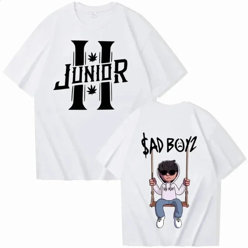 Young singer H Sad childrens Flores fun Tshirt Moda fashion womens cotton premium round neck loose Y2k 250319