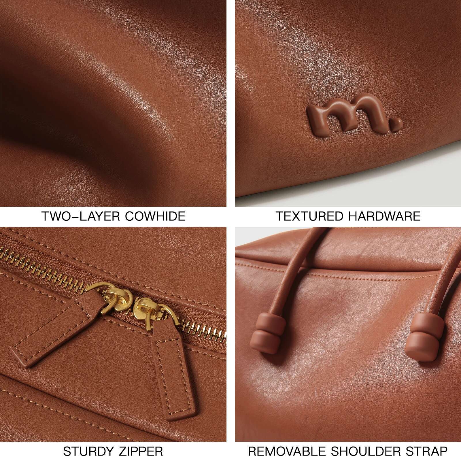 ITAMOOD Advanced Large-Capacity Retro Boston Fashionable Commuting Simple Bowg Bag Leather Shoulder Handbag