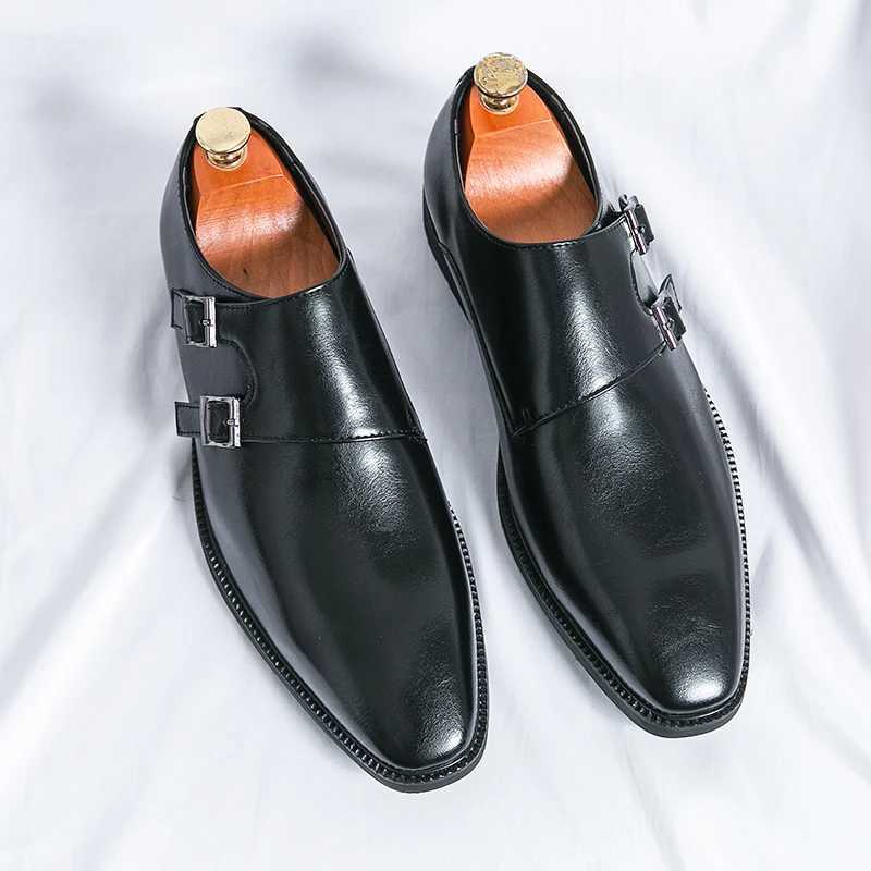 2024 New Mens Shoes Classic Brown Wedding Dress Mens Shoes Fi Casual Mens Shoes Evening DressXJ250319